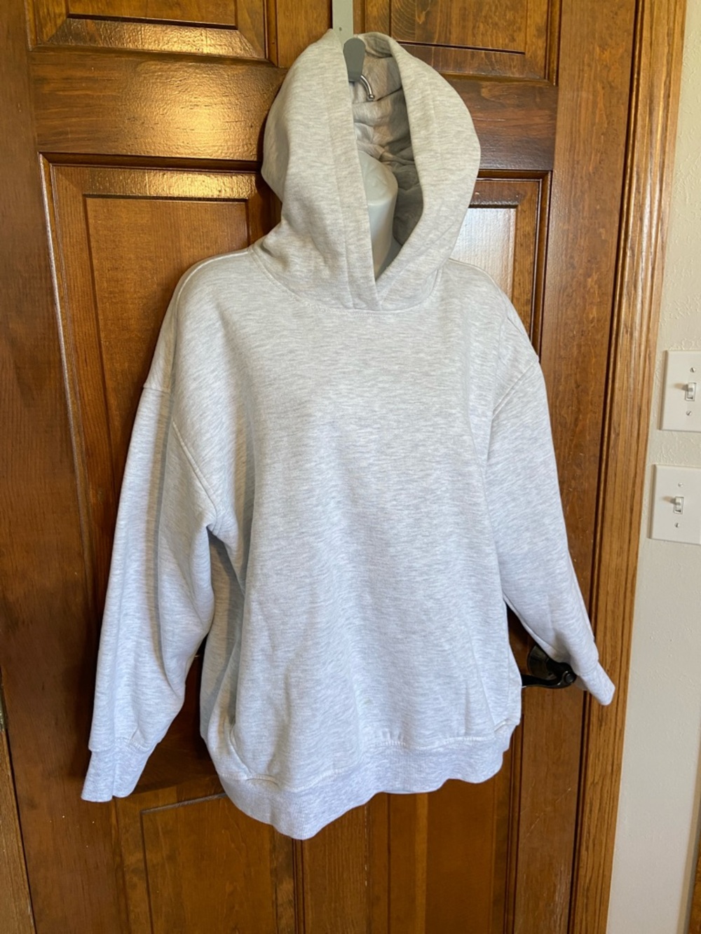 Ultra Flirt Ultra Fleece Collection “Let’s get cozy” gray hoodie pullover XL